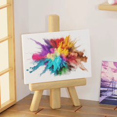 ELMAS Mini Canvas & Easel Art Set for Kids & DIY Projects