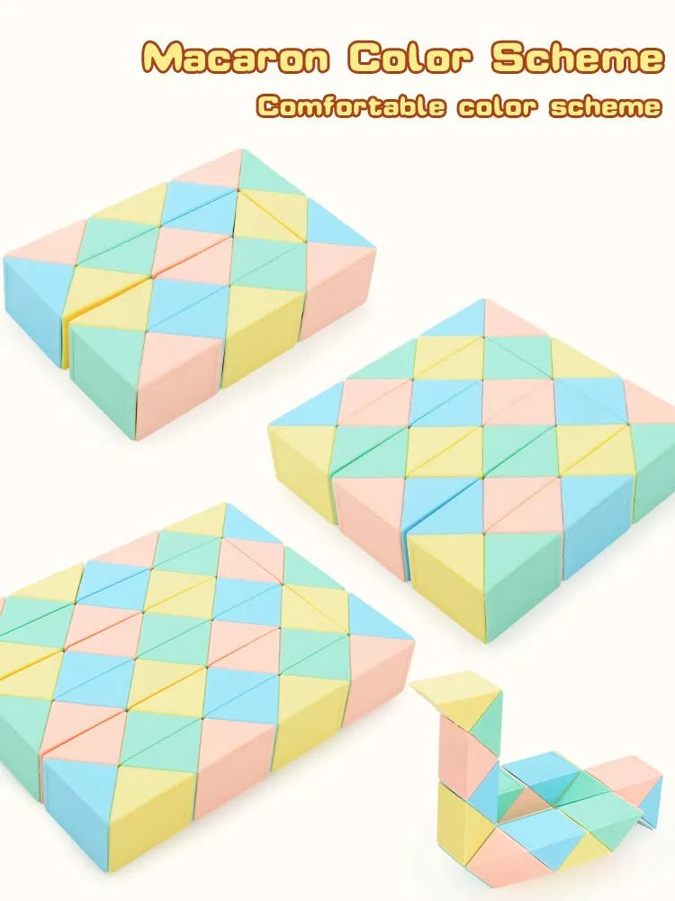 ELMAS Magic Snake Cube Blocks 3D Puzzle STEM Toy - Al Masam Stationery LLC
