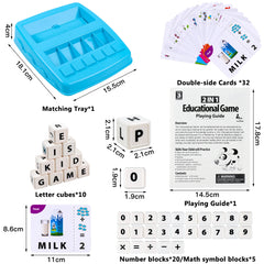 ELMAS 2 in 1 Learning Toy for Letter and Number Games