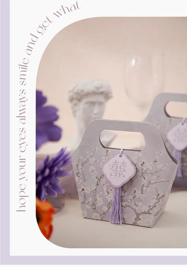 ELMAS Chinese Flower Style Wedding Candy Box Favors - Al Masam Stationery LLC