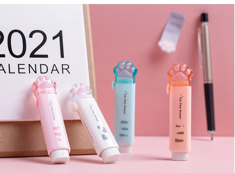 ELMAS Adorable Cat Paw Rubber Eraser for Fun Corrections - Al Masam Stationery LLC