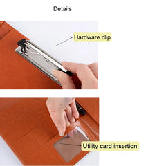 ELMAS A5/A4 Leather Clipboard Folder for Meetings