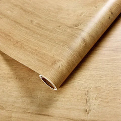 ELMAS Retro Faux Wood Waterproof Vinyl Wallpaper Roll - Al Masam Stationery LLC