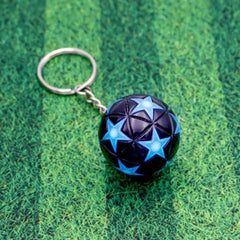 ELMAS Trendy Leather Football Keychain for Sports Lovers