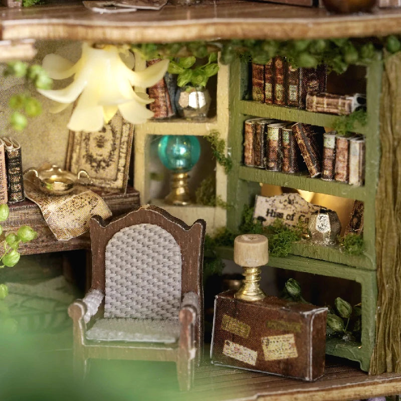 ELMAS Enchanting DIY Mini Dollhouse with LED Lights - Al Masam Stationery LLC