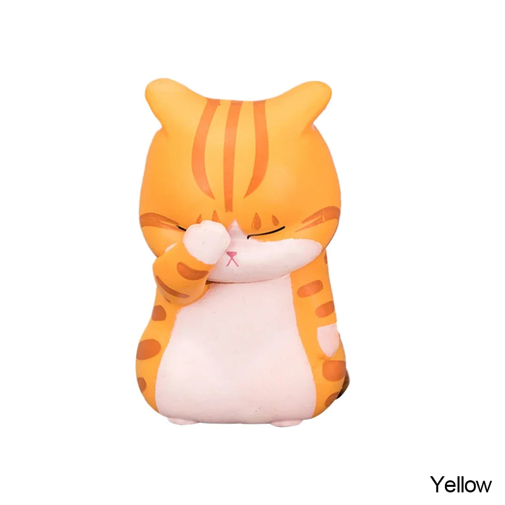 ELMAS Kawaii Cute Cat Doll Ornament Mini Model Figure - Al Masam Stationery LLC