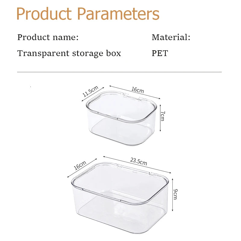 ELMAS Transparent Acrylic Cosmetics Storage Box Organizer - Al Masam Stationery LLC