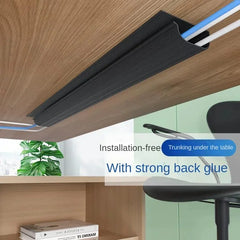 ELMAS Under Desk Cable Management Tray - No Drilling Needed