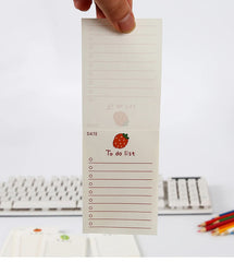 ELMAS Simple Memo Pad Tearable Kawaii Fruit Notes - Al Masam Stationery LLC