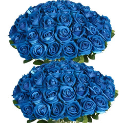 ELMAS 50 Pcs Velvet Rose Artificial Flowers for Decor - Al Masam Stationery LLC