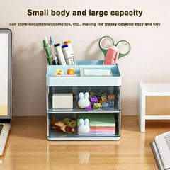 ELMAS Small Desktop Organizer with Drawer for Office & Makeup - Al Masam Stationery LLC
