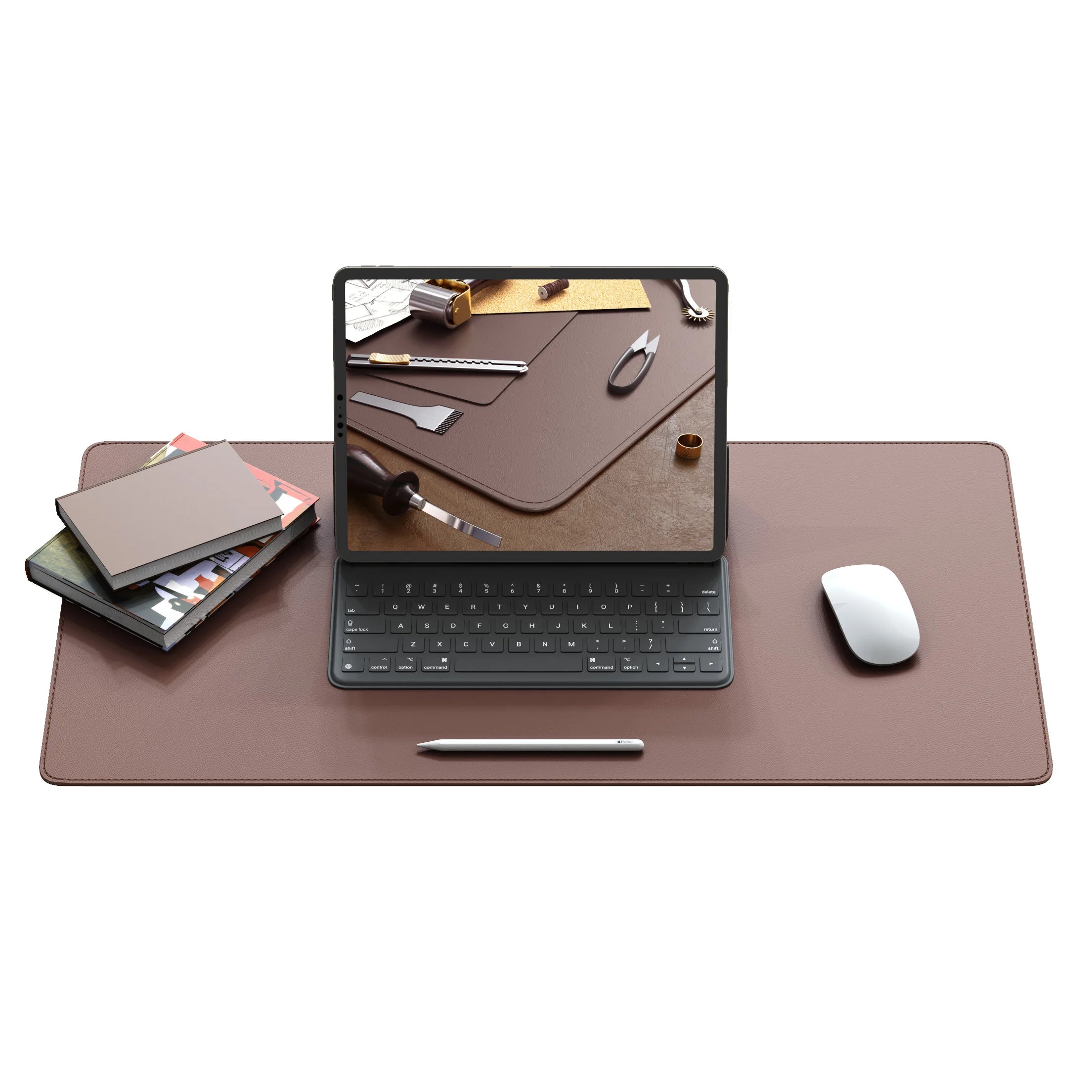 ELMAS Premium Dual-Sided Cork & Leather Mouse Pad - Al Masam Stationery LLC