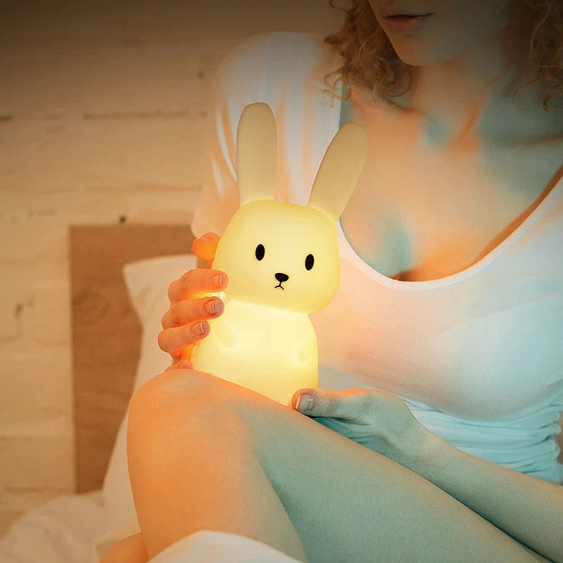 ELMAS Cute Rabbit Touch Sensor LED Night Light for Kids - Al Masam Stationery LLC