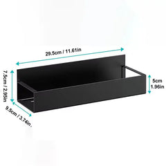 ELMAS Magnetic Fridge Shelf Spice Storage Rack Black Iron - Al Masam Stationery LLC
