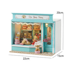 ELMAS Enchanting DIY Mini Dollhouse with LED Lights