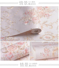 ELMAS Floral Wallpaper Self-Adhesive Warm Girl Room Decor - Al Masam Stationery LLC