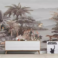 ELMAS Custom Southeast Asian Rainforest Mural Wallpaper - Al Masam Stationery LLC
