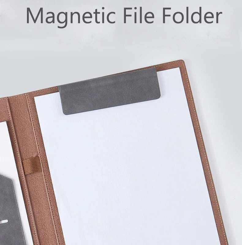 ELMAS Executive A4 Leather Padfolio Organizer Clipboard - Al Masam Stationery LLC