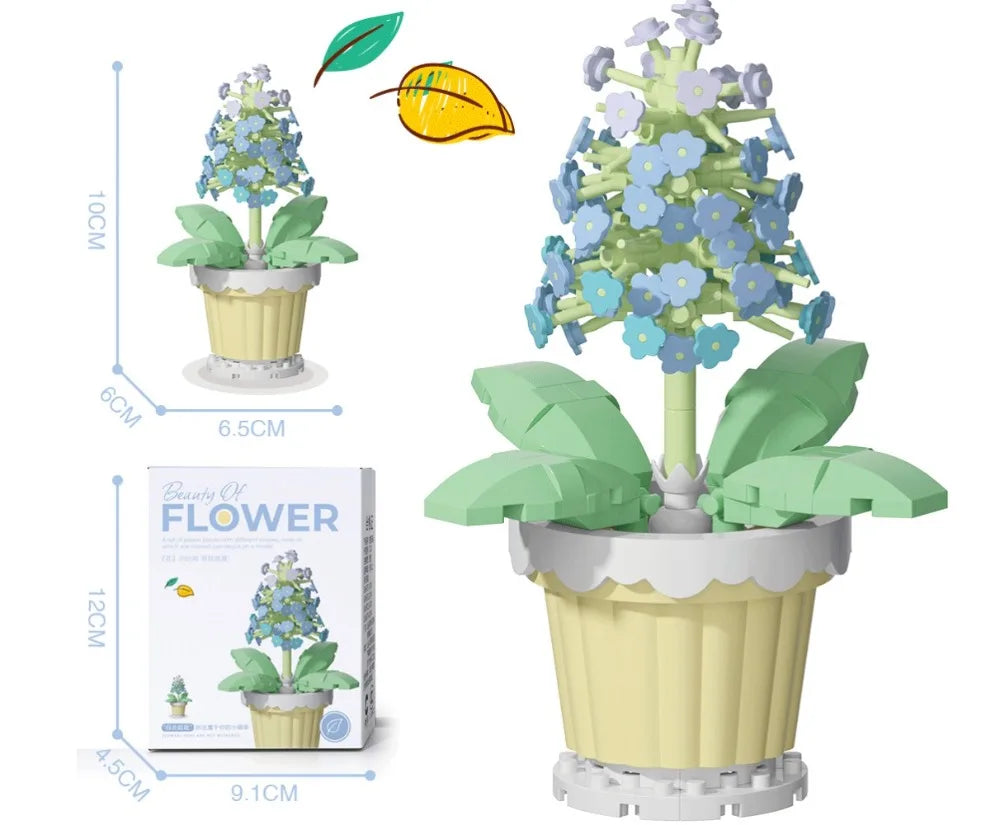 ELMAS DIY Flower Building Blocks - Creative Potted Decor - Al Masam Stationery LLC