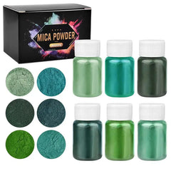 ELMAS 6 Color Pearl Powder Pigment Set for DIY Crafts