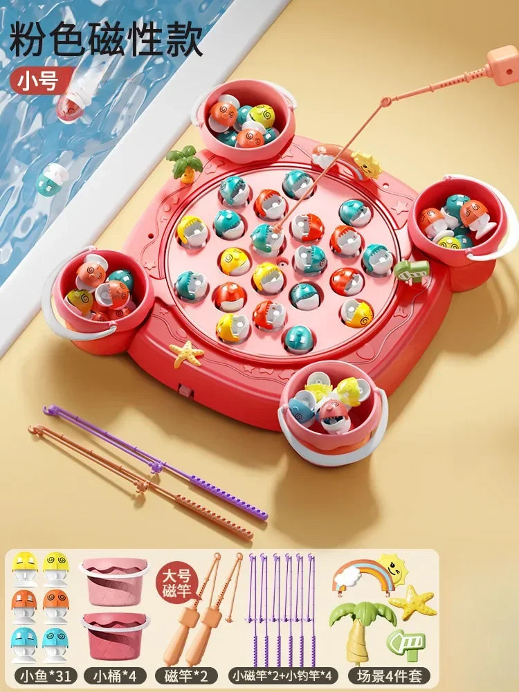 ELMAS Kids Magnetic Fishing Play Toy with Music Fun - Al Masam Stationery LLC