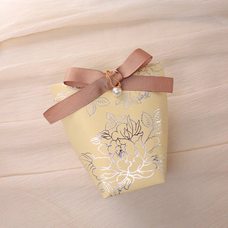 ELMAS Upscale Gilded Wedding Favor Candy Box For Guests - Al Masam Stationery LLC