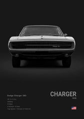 ELMAS Dodge Challenger SRT Hellcat Redeye Canvas Art