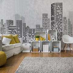 ELMAS Custom 3D Mural Urban Panorama Wallpaper - Al Masam Stationery LLC