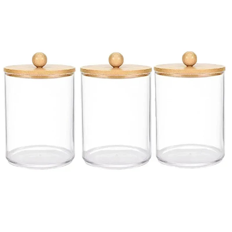 ELMAS Storage Organizer Holder Canister Jars for Cotton Rounds - Al Masam Stationery LLC
