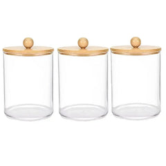 ELMAS Storage Organizer Holder Canister Jars for Cotton Rounds - Al Masam Stationery LLC