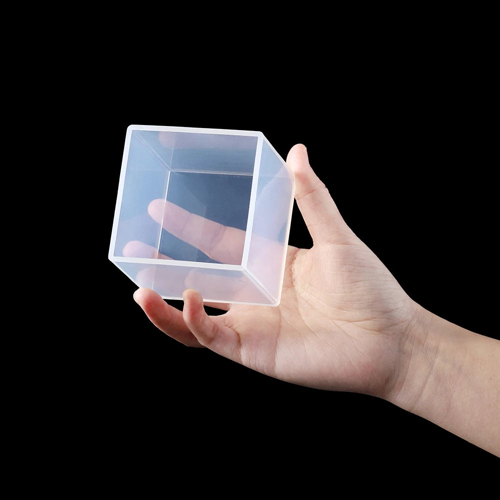 ELMAS Large Clear Silicone Cube Molds for DIY Resin Casting - Al Masam Stationery LLC
