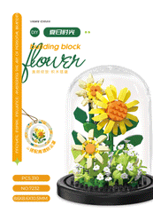 ELMAS Creative Flower Bouquet Building Block Set