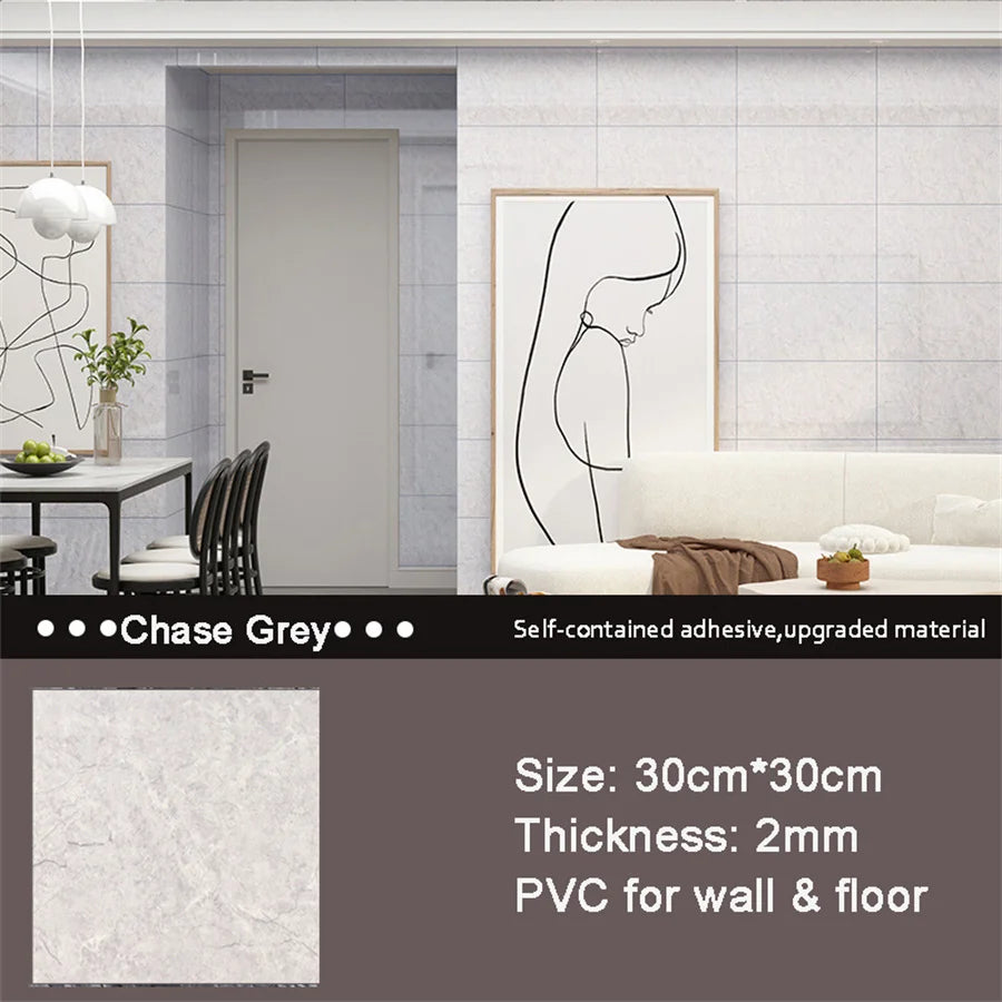 ELMAS 10/20pcs PVC Marble Floor Stickers for Modern Decor - Al Masam Stationery LLC