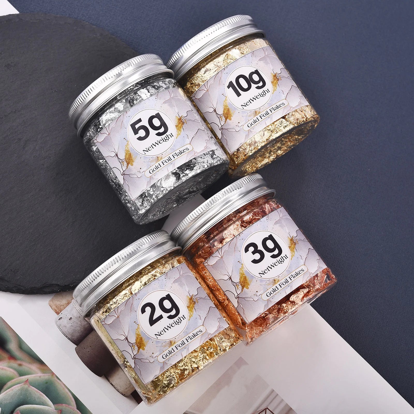 ELMAS Gold Foil Paper for Jewelry Making & Nail Art Supplies - Al Masam Stationery LLC