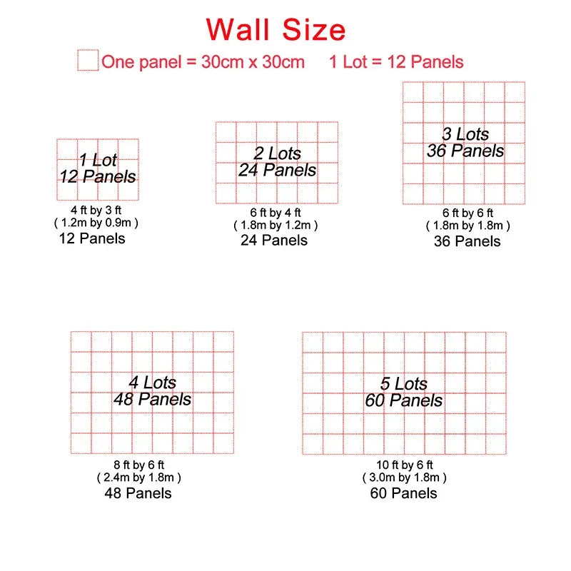 ELMAS 6/18/24Pcs 3D Square Sequin Backdrop Decor 30x30cm - Al Masam Stationery LLC