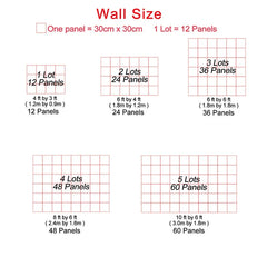 ELMAS 90x180cm Shimmer Wall Backdrops 12Pcs/18Pcs Panels - Al Masam Stationery LLC