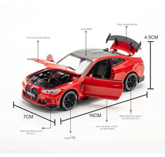 ELMAS 1:32 BMW M4 Supercar Alloy Car Model Toy Gift - Al Masam Stationery LLC