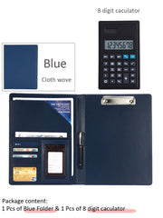 ELMAS Premium A4 PU Leather Clipboard Organizer - Al Masam Stationery LLC