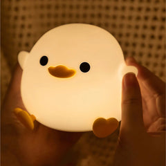 ELMAS Adorable Duck Kids Night Light with Timer & USB