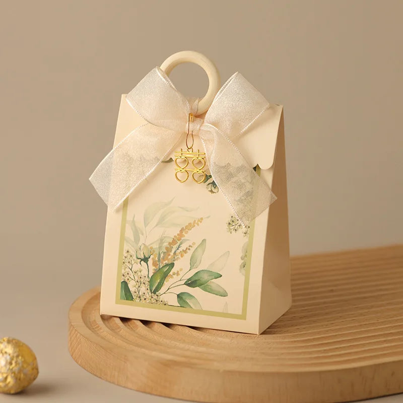 ELMAS Elegant 10/20/50Pcs Paper Gift Boxes With Ribbons - Al Masam Stationery LLC