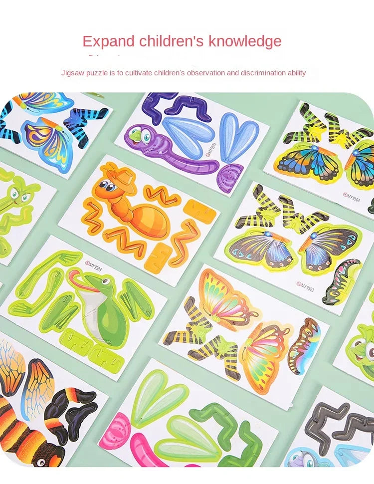 ELMAS: 12-24Pcs 3D Animals Foam Puzzle For Kids - Al Masam Stationery LLC