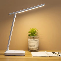 ELMAS Touch Dimmable LED Foldable Desk Lamp with USB Charging