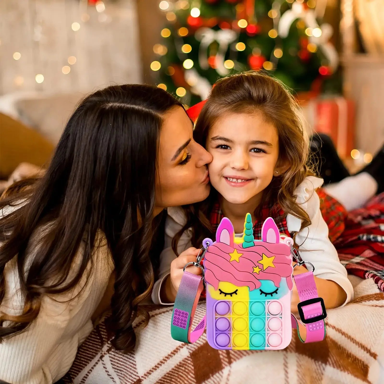 ELMAS Unicorn Pop Purse Bag With Fidget Toy For Girls - Al Masam Stationery LLC