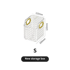 ELMAS Rectangular Desktop Acrylic Makeup Storage Box - Al Masam Stationery LLC