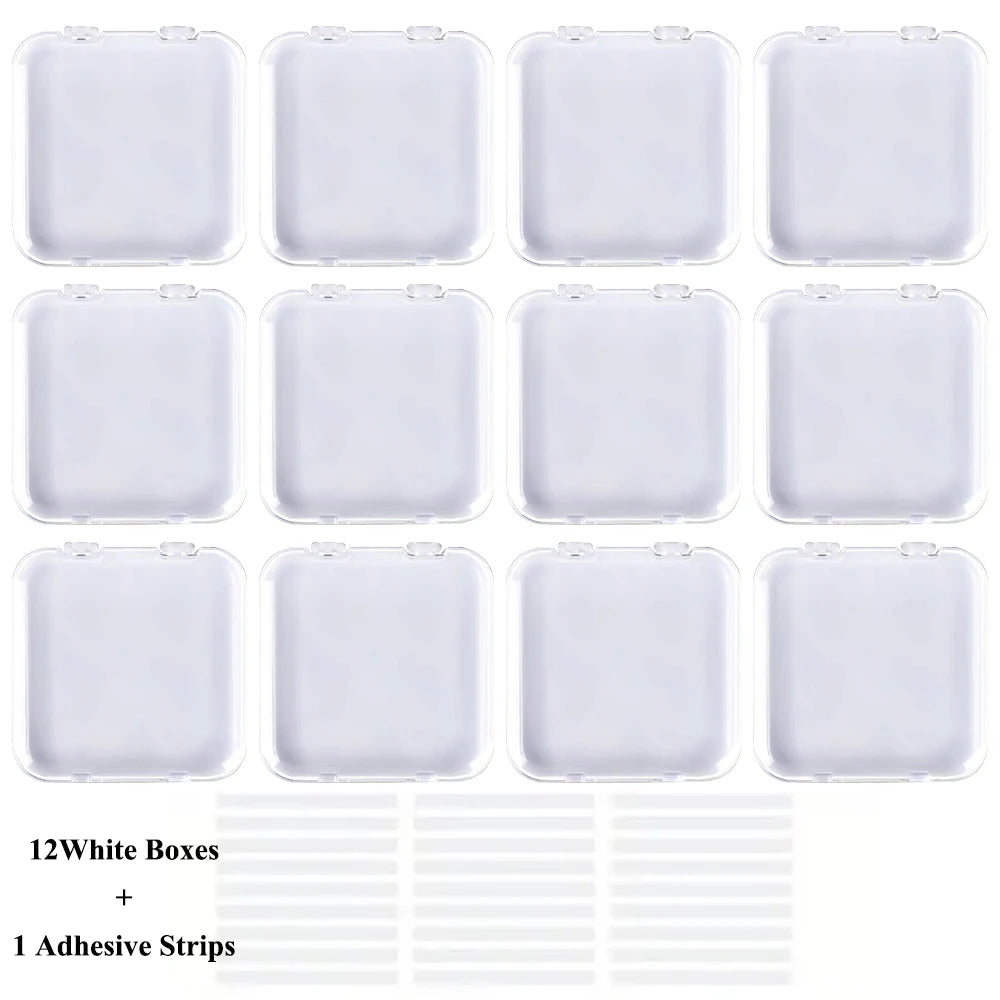 ELMAS Acrylic Nail Art Storage Box Set with Lid Sealed - Al Masam Stationery LLC