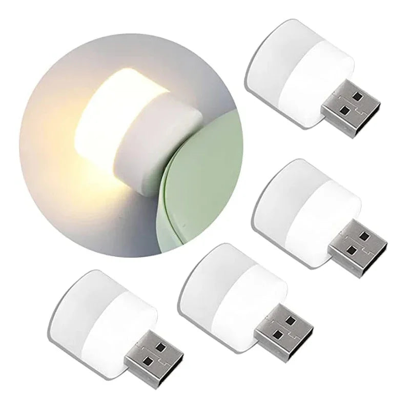 ELMAS Mini USB Night Light Warm White Eye Protection Bulb - Al Masam Stationery LLC