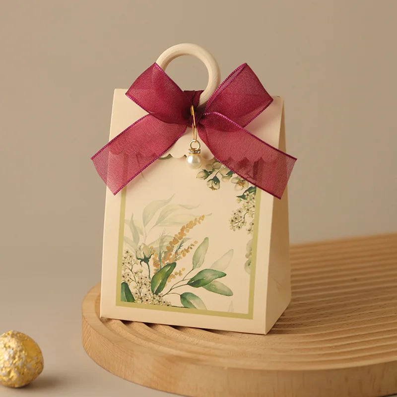 ELMAS 10/20/50Pcs Paper Wedding Gift Boxes With Ribbons - Al Masam Stationery LLC