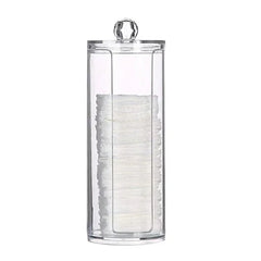 ELMAS Acrylic Storage Box Round Jar Organizer for Makeup - Al Masam Stationery LLC
