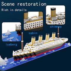 ELMAS Titanic Building Block Puzzle Toy for Kids - Al Masam Stationery LLC