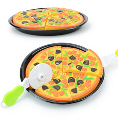 ELMAS Kids Pizza Cutting Playset - Fun Kitchen Toy!